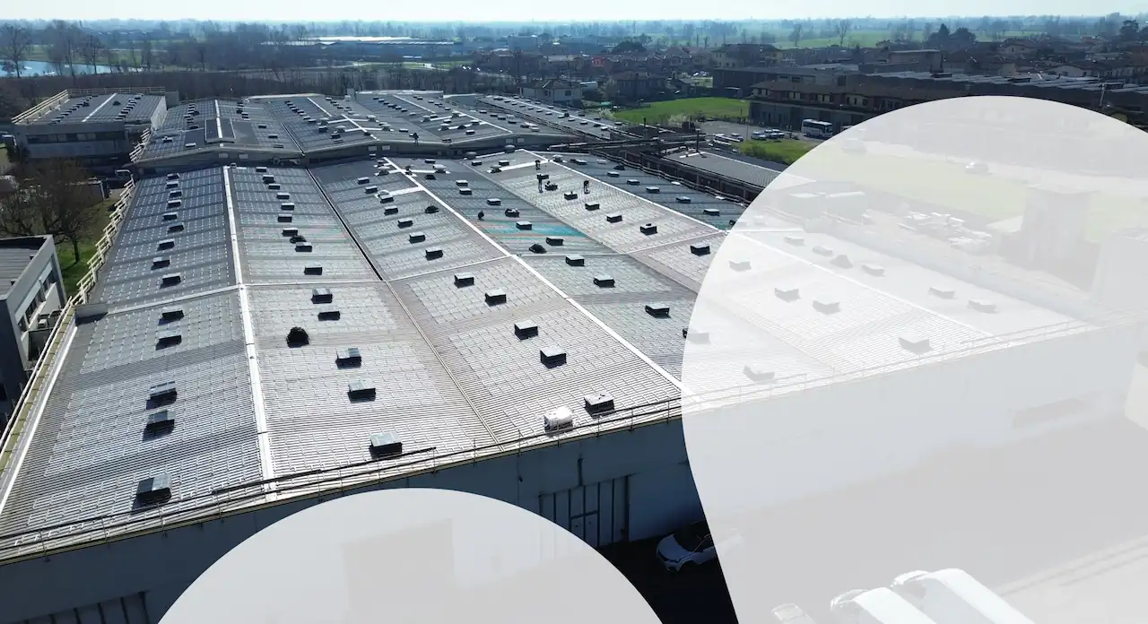 immagine dal drone: tecnoace servizi fotovoltaici
